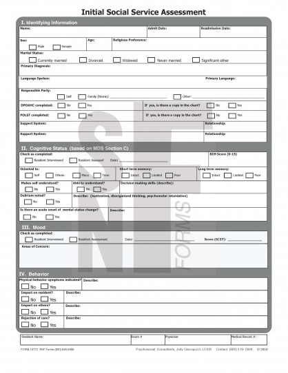 Initial Social Service Assessment: Form-14772 (1)
