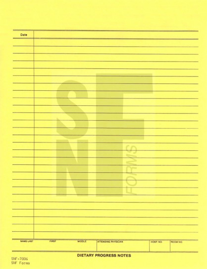 Dietary Progress Notes: SNF-7006 (1)