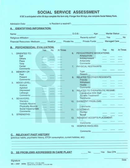 Social Service Assessment: SS-2407 (1)