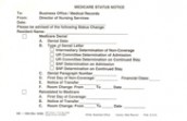 Medicare Status Notice