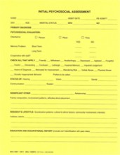 Initial Psychosocial Assessment