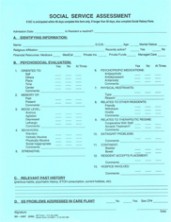 Social Service Assessment
